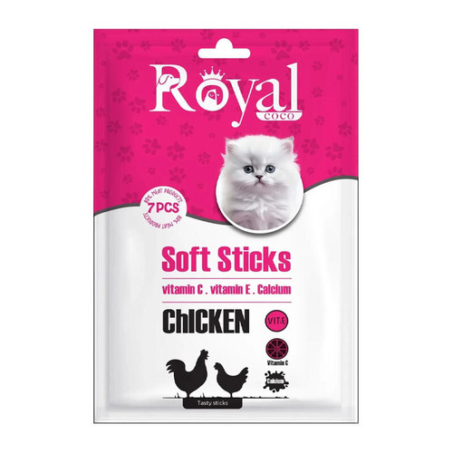 تشویق مدادی گربه با طعم مرغ رویال کوکو